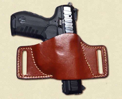 Hunter Company Leather Belt Slide Holster Medium Chestnut (Tan) Md: 1504